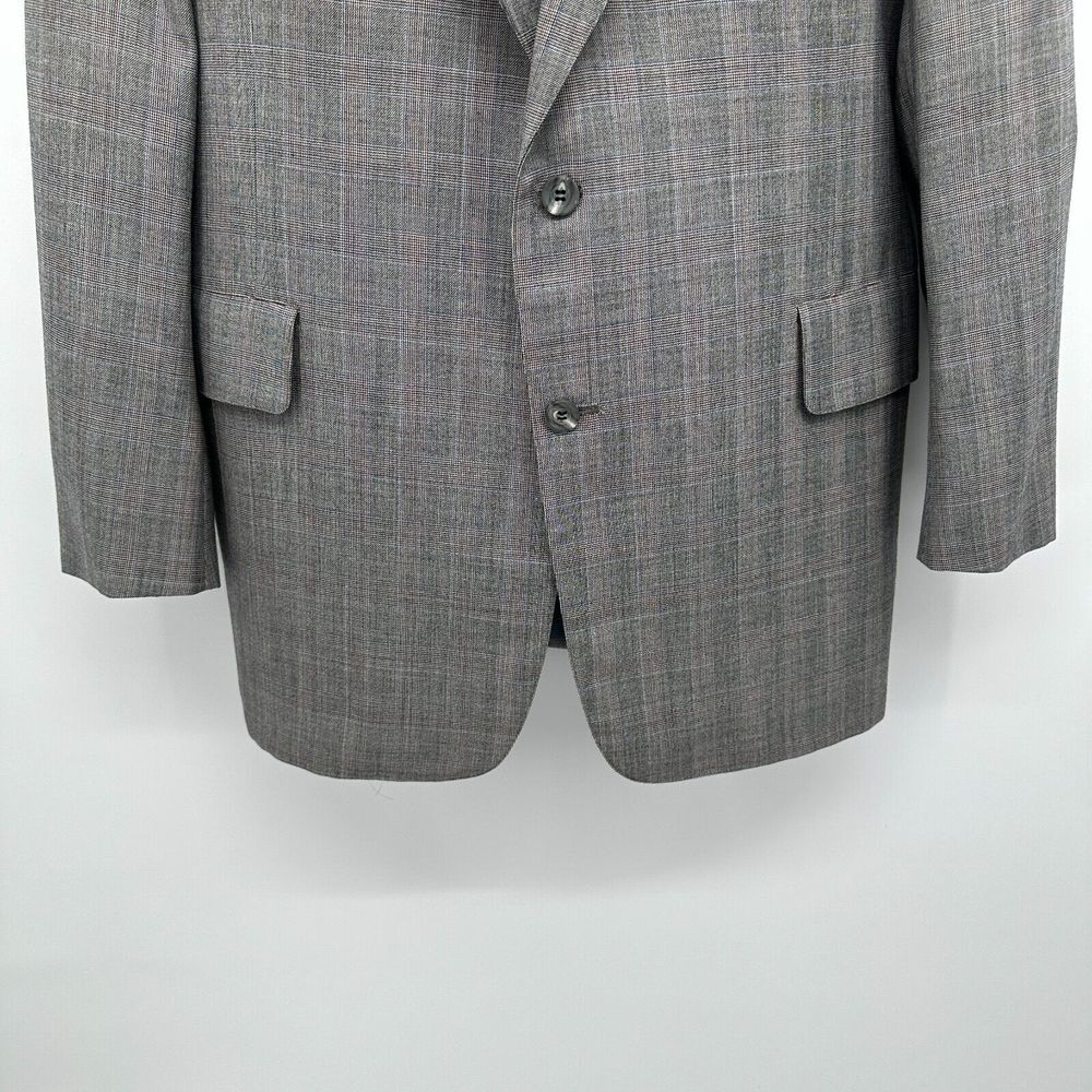 Vintage 70s Neiman Marcus Blazer Vest Mens Size 46 Extra Long Glenurquhart Check - Picture 5 of 16